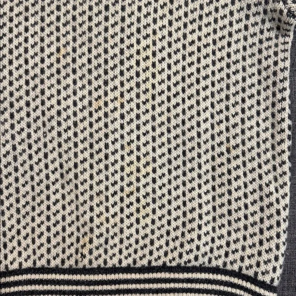 Vintage LL Bean Norwegian Birdseye Wool Sweater Made in Norway Fisherman Knit - Picture 5 of 7